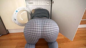 Step sister got stuck in the washing machine and asked me to help her